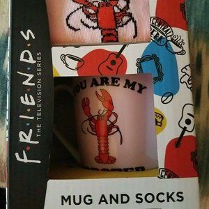 Friends TV SERIES Collectible Mug And Sock Set “You Are My Lobster” NEW